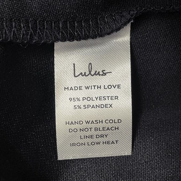 NWT Lulus Enticing Endeavors Wide Leg Square Neck Jumpsuit in Black Size Medium - Picture 12 of 14